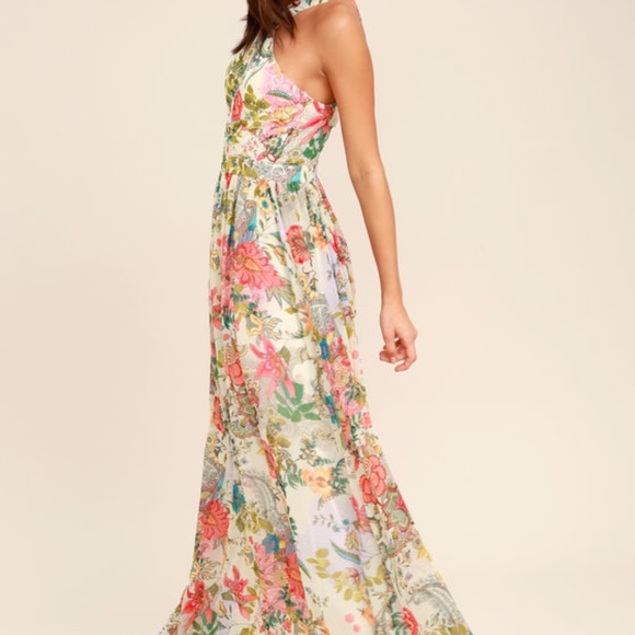 lulus floral maxi dress